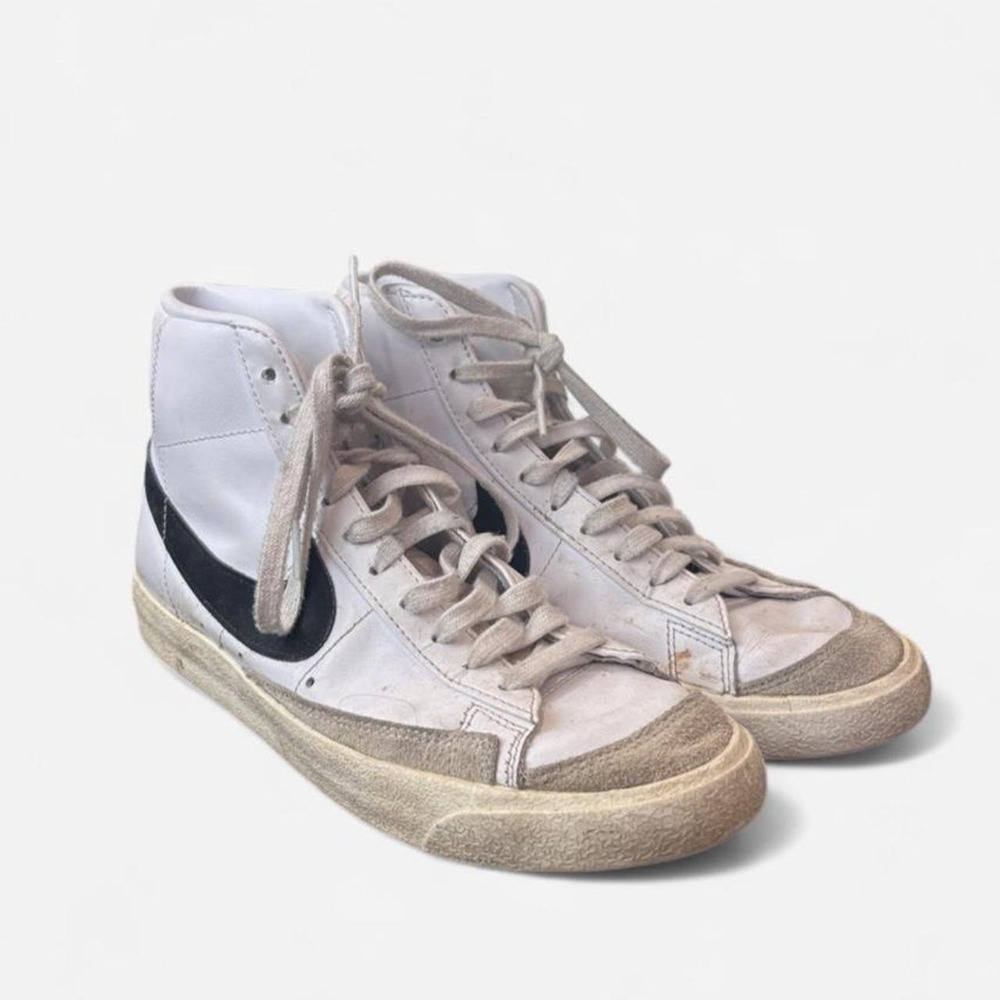 Nike Blazer Mid 77 White Black Sneakers Mens 8